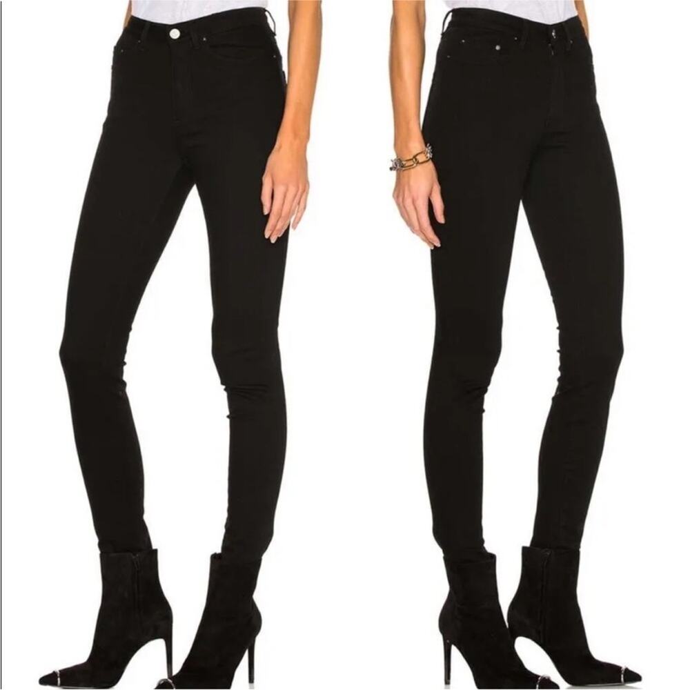 Acne Studios Pin Black High Rise Skinny Jeans